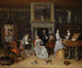 interior fantástica con Jan Steen y la familia de Gerrit Schouten - Jan Steen — vista de la obra