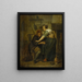 Hostal con huéspedes y doncella - Jan Steen — cuadro enmarcado en la pared