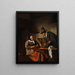 Los fabricantes de velas - Jan Steen — cuadro enmarcado en la pared