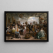 La pareja bailando - Jan Steen — cuadro enmarcado en la pared