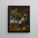 La Casa Disuelta - Jan Steen — cuadro enmarcado en la pared