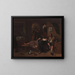 The Drunken Couple - Jan Steen — framed artwork on a wall