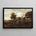 La feria en Oegstgeest - Jan Steen — cuadro enmarcado en la pared