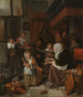 La fiesta de San Nicolás - Jan Steen — vista de la obra