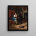 La niña enferma - Jan Steen — cuadro enmarcado en la pared