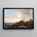 Escena de invierno - Jan Steen — cuadro enmarcado en la pared