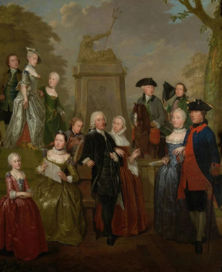 Jan Stolker - Portrait of Theodorus Bisdom van Vliet and his Family.webp