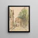 Vista de la Kirchenstraße en Lingen - Jan Striening — cuadro enmarcado en la pared