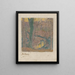 Beech trees bare along a stream 2 - Jan Toorop — framed artwork on a wall