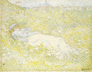 Jan Toorop - Woman Lying in the Dunes near Noordwijk.webp