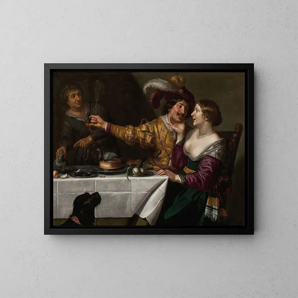 The Prostitute - Jan van Bijlert — framed artwork on a wall