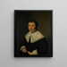 Portrait of a Woman - Jan van Bijlert — framed artwork on a wall
