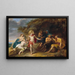 The Judgment of Midas - Jan van den Hoecke — framed artwork on a wall