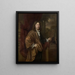 Retrato de un hombre - Jan Verkolje — cuadro enmarcado en la pared