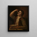 Niño comiendo vainas - Jan Vermeer van Utrecht — cuadro enmarcado en la pared