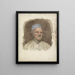 Jan Veth - Mansportret met blauwe muts.webp