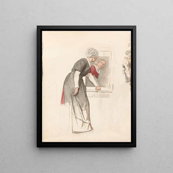 Jan Veth - Staande vrouw voor een spiegel.webp