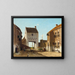 Una puerta de ciudad en Leerdam - Jan Weissenbruch — cuadro enmarcado en la pared