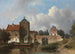 L'IJsselpoort en IJsselstein - Jan Weissenbruch — vista de la obra
