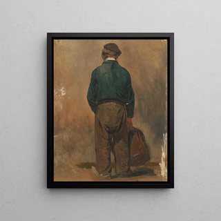Jan Weissenbruch - Visser met een mand van achteren gezien.webp