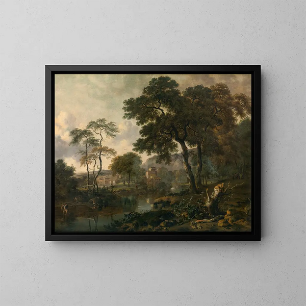 Paisaje - Jan Wijnants — cuadro enmarcado en la pared