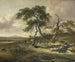 Landscape with a peddler and a resting woman - Jan Wijnants — artwork view