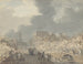 Vista de las runas en el Rapenburg en Leiden después de la explosión del barco de pólvora el 12 de enero de 1807 - Jan Willem Pieneman — vista de la obra