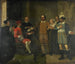 Jacob Simonsz de Rijk persuadiendo al gobernador general español Requesens de liberar a Marnix van Sint Aldegonde 1575 - Jan Willem Pieneman — vista de la obra
