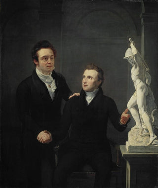 Jan Willem Pieneman - Louis Royer Sculptor and Albertus Bernardus Roothaan Stockbroker Friend of the Arts and Patron of the Sciences.webp