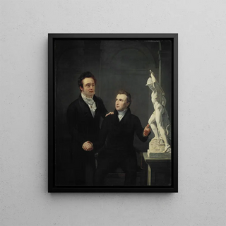 Jan Willem Pieneman - Louis Royer Sculptor and Albertus Bernardus Roothaan Stockbroker Friend of the Arts and Patron of the Sciences.webp