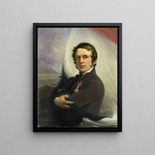 Jan Willem Pieneman - Portrait of Jacob Hobein Rescued the Dutch Flag under Enemy Fire 18 March 1831.webp