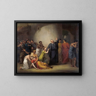 Jan Willem Pieneman - The Voluntary Sacrifice of Reverend Hambroeck on Taiwan 1662.webp