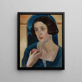 Jan Wydra - Portrait of a woman with an apple.webp