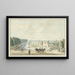 Vista del muro cerca de la Catharijnepoort en Utrecht - Jan de Beijer — cuadro enmarcado en la pared