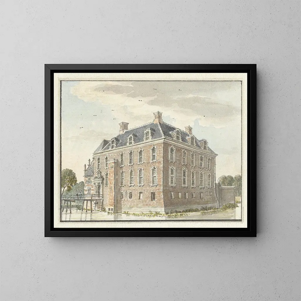 La Casa de Baek - Jan de Beijer — cuadro enmarcado en la pared
