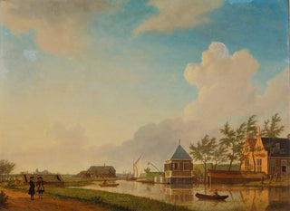 Jan ten Compe - A view of Buitenplaats Groeneveld on the river Holendrecht between Ouderkerk aan de Amstel and Abcoude.webp