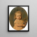 Caroline Amalia Le Delier, hija de Valentine De Give Le Delier - Jan van Beers — cuadro enmarcado en la pared