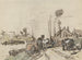 The unloading of carts by a canal - Jan van Essen — artwork view