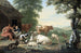 paisaje arcadien con pastores y ganado - Jan van Gool — vista de la obra