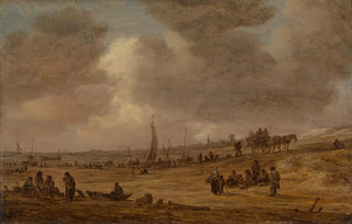 Jan van Goyen - A Beach with Fishing Boats.webp