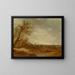 a dune landscape with figures - Jan van Goyen — framed artwork on a wall