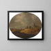 View of Scheveningen from the dunes - Jan van Goyen — framed artwork on a wall