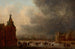 En la pista de hielo - Jan van Goyen — vista de la obra