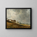 Beach scene painting - Jan van Goyen — framed artwork on a wall