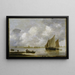 Mar de Haarlem - Jan van Goyen — cuadro enmarcado en la pared
