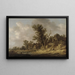 Repos en una taberna - Jan van Goyen — cuadro enmarcado en la pared