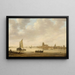 View of Dordrecht from the Dordtse Kil - Jan van Goyen — framed artwork on a wall