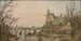Winter Scene at the Farm - Jan van Goyen — artwork view