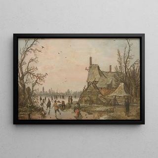 Jan van Goyen - Winter Scene at a Farm.webp