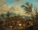 Una escaramuza de caballería - Jan van Huchtenburg — vista de la obra